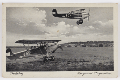 18195 Gezicht op het vliegkamp Soesterberg te Soesterberg (gemeente Soest).